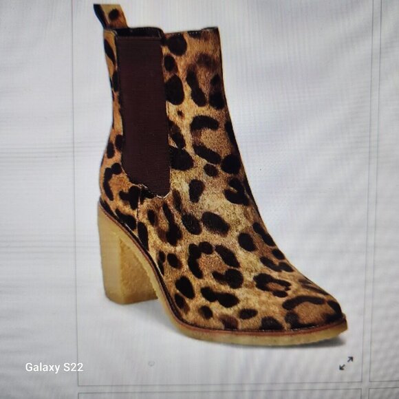 Ralph Lauren " Marianna" Leopard Chelsea boots. NIB. Size: various - Picture 11 of 13